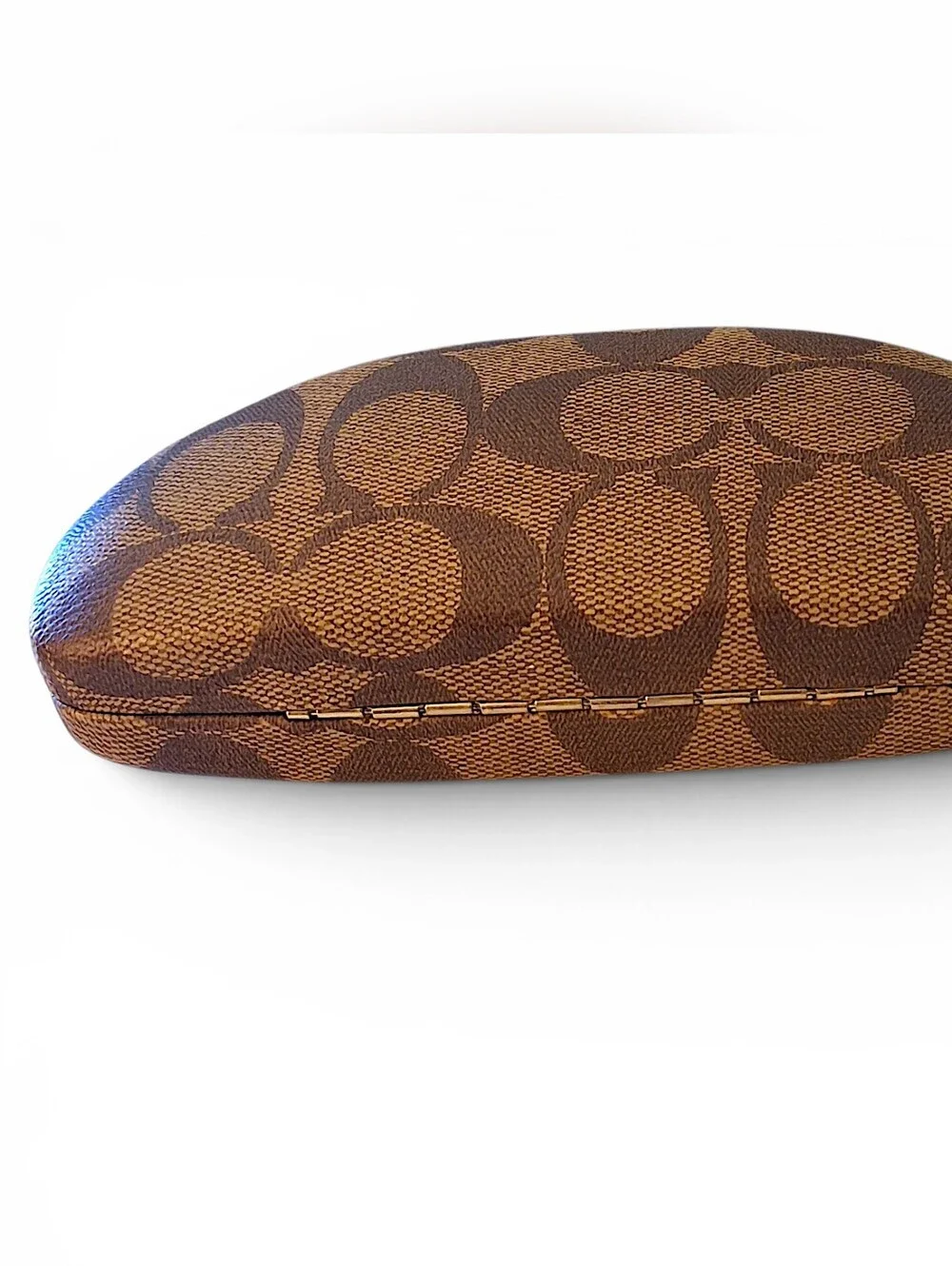 Coach Signature Eyeglass/Sunglasses Hard Case Monogram w/ Cleaning Cloth